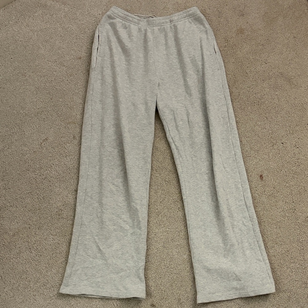 Brandy Melville Heather Gray Straight Leg Pants